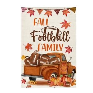 Football fall garden flag